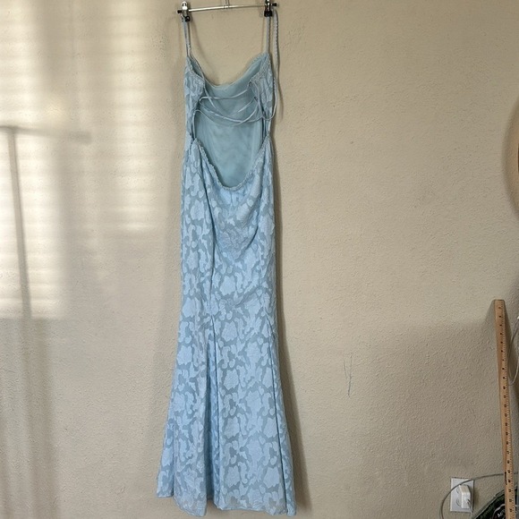 HOUSE OF CB 'Joan' Bluebell Lace Up Back Maxi Dress NWOT Size XS - Picture 9 of 16